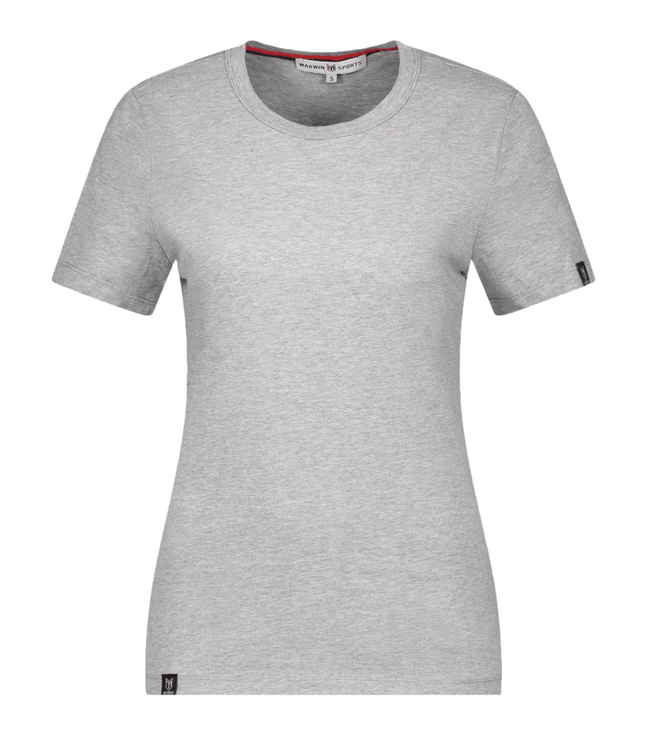 Marwin Sports Cotton Crew Neck Women's Tee - Grey - Marwin Sports