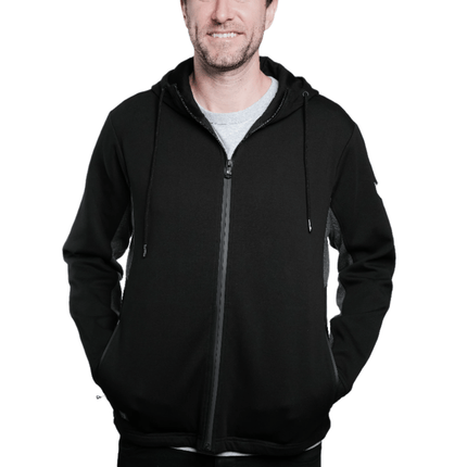 Marwin Sports Full Zip Men's Hoodie - Black/Grey - Marwin Sports
