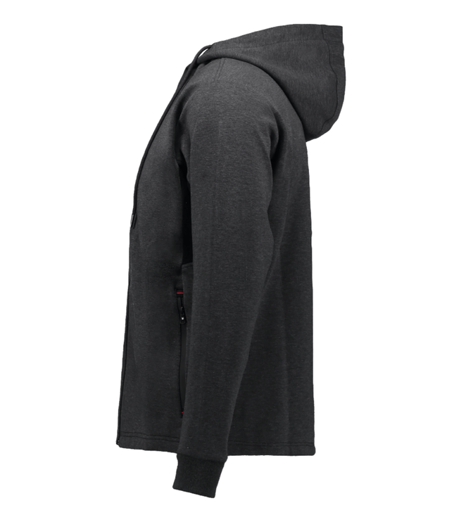 Marwin Sports Full Zip Men's Hoodie - Grey/Black - Marwin Sports