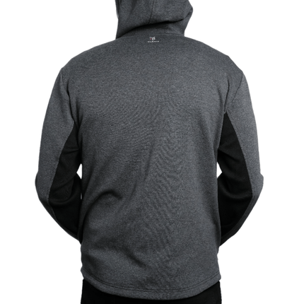 Marwin Sports Full Zip Men's Hoodie - Grey/Black - Marwin Sports