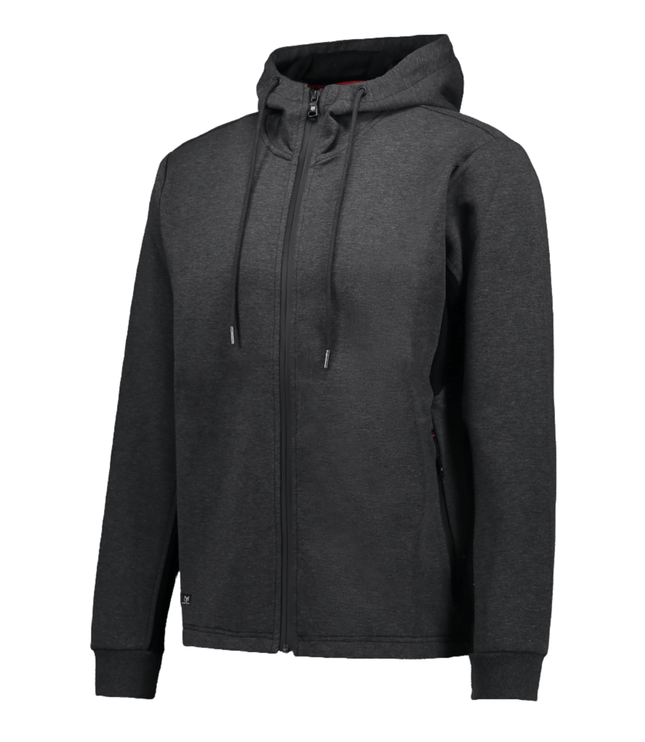 Marwin Sports Full Zip Men's Hoodie - Grey/Black - Marwin Sports