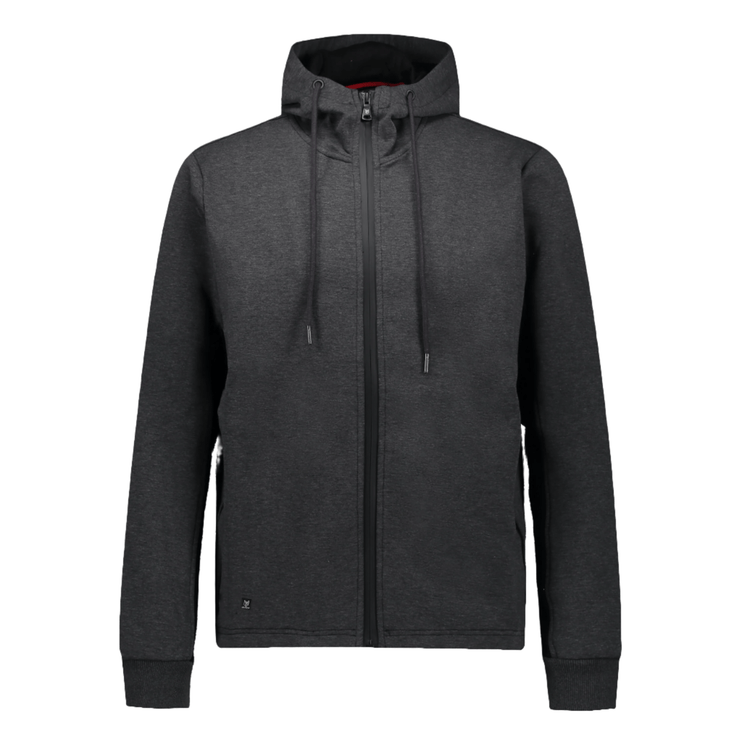 Marwin Sports Full Zip Men's Hoodie - Grey/Black - Marwin Sports