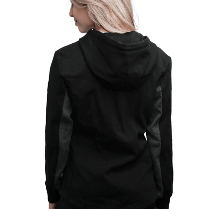 Marwin Sports Full Zip Women's Hoodie - Black/Grey - Marwin Sports