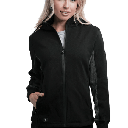 Marwin Sports Full Zip Women's Hoodie - Black/Grey - Marwin Sports