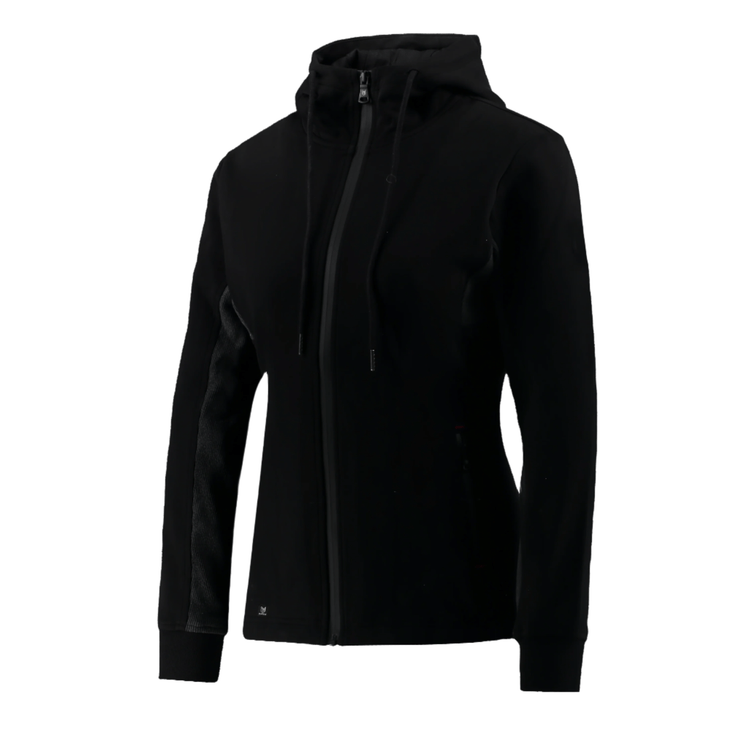 Marwin Sports Full Zip Women's Hoodie - Black/Grey - Marwin Sports