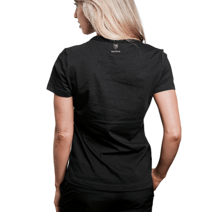 Marwin Sports Mopar Cotton Crew Neck Women's Tee - Black - Marwin Sports
