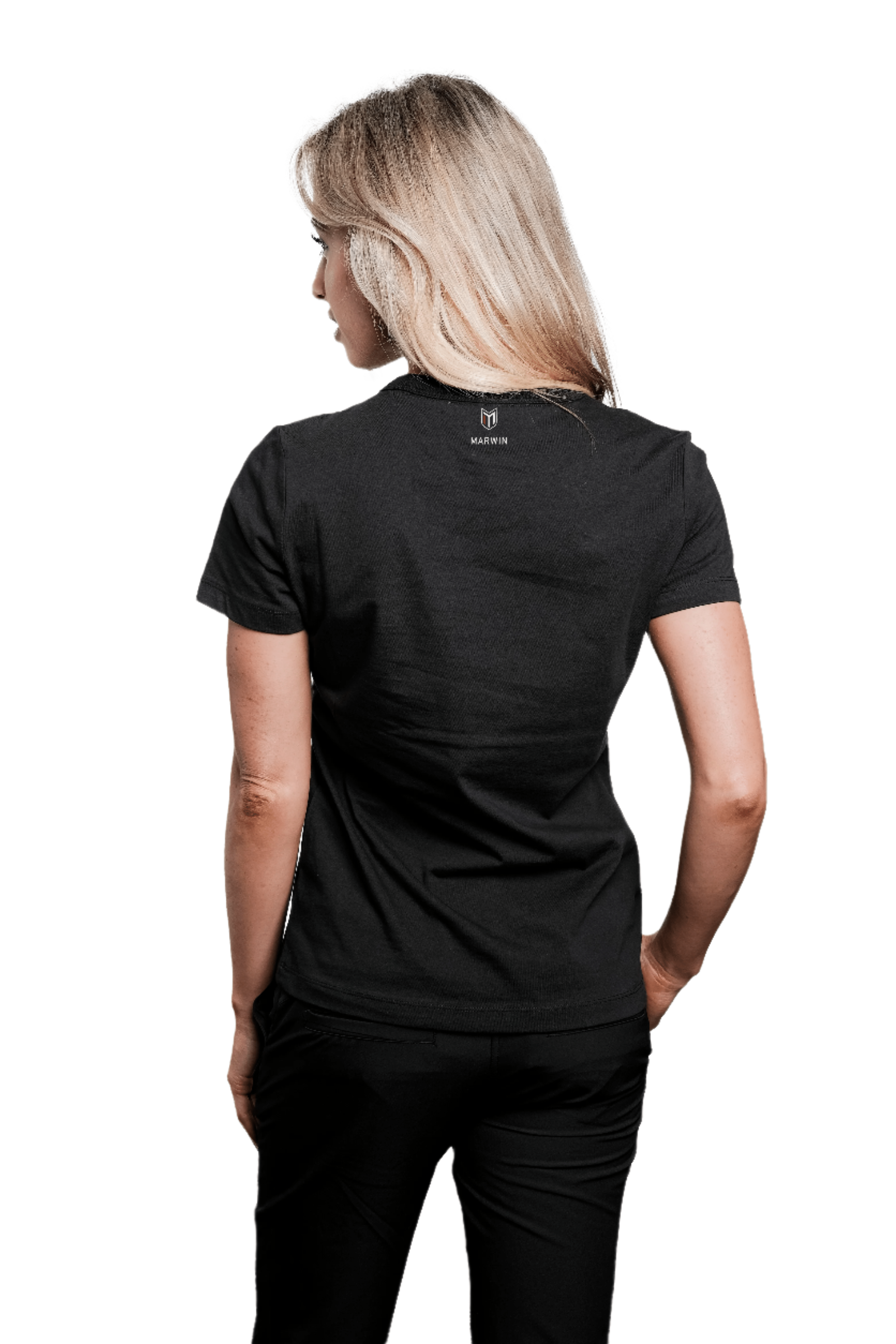 Marwin Sports Mopar Cotton Crew Neck Women's Tee - Black - Marwin Sports