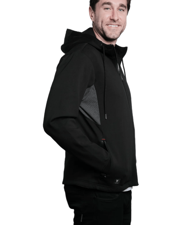 Marwin Sports Mopar Full Zip Men's Hoodie - Black/Grey - Marwin Sports