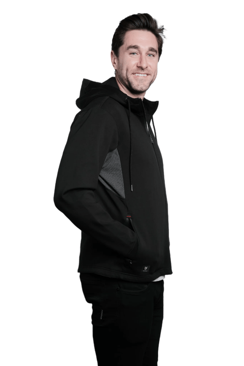 Marwin Sports Mopar Full Zip Men's Hoodie - Black/Grey - Marwin Sports