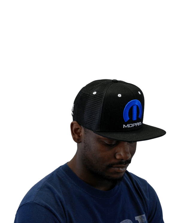 Marwin Sports Mopar Logo Embroidered 6 Panel Hat - Black - Marwin Sports