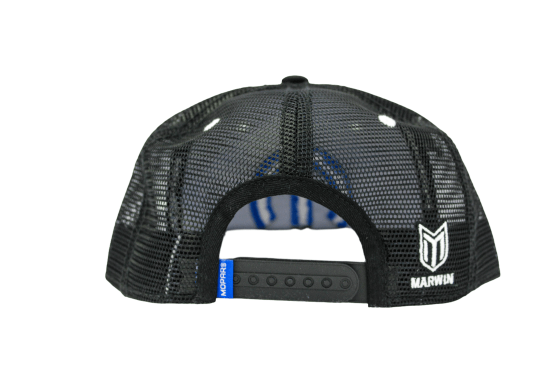 Marwin Sports Mopar Logo Embroidered 6 Panel Hat - Black - Marwin Sports