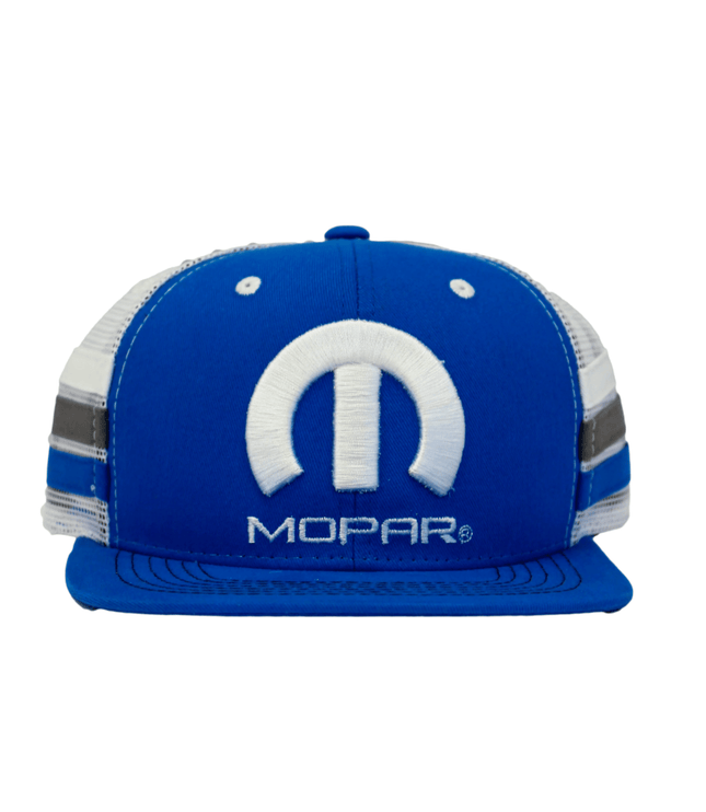 Marwin Sports Mopar Logo Embroidered 6 Panel Hat - Blue/White - Marwin Sports