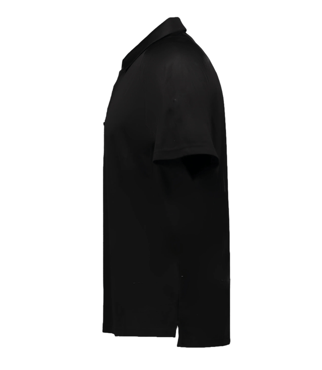 Marwin Sports Poly Button Men's Polo - Black - Marwin Sports