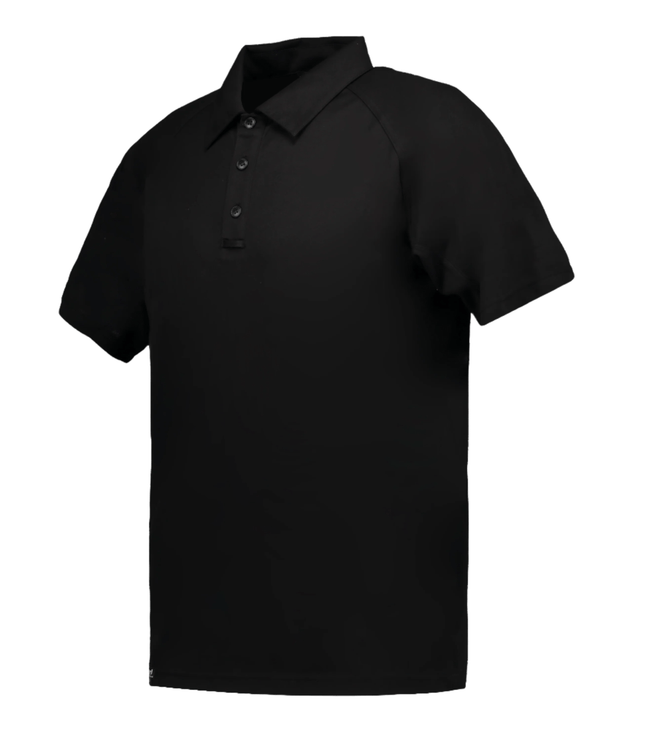 Marwin Sports Poly Button Men's Polo - Black - Marwin Sports