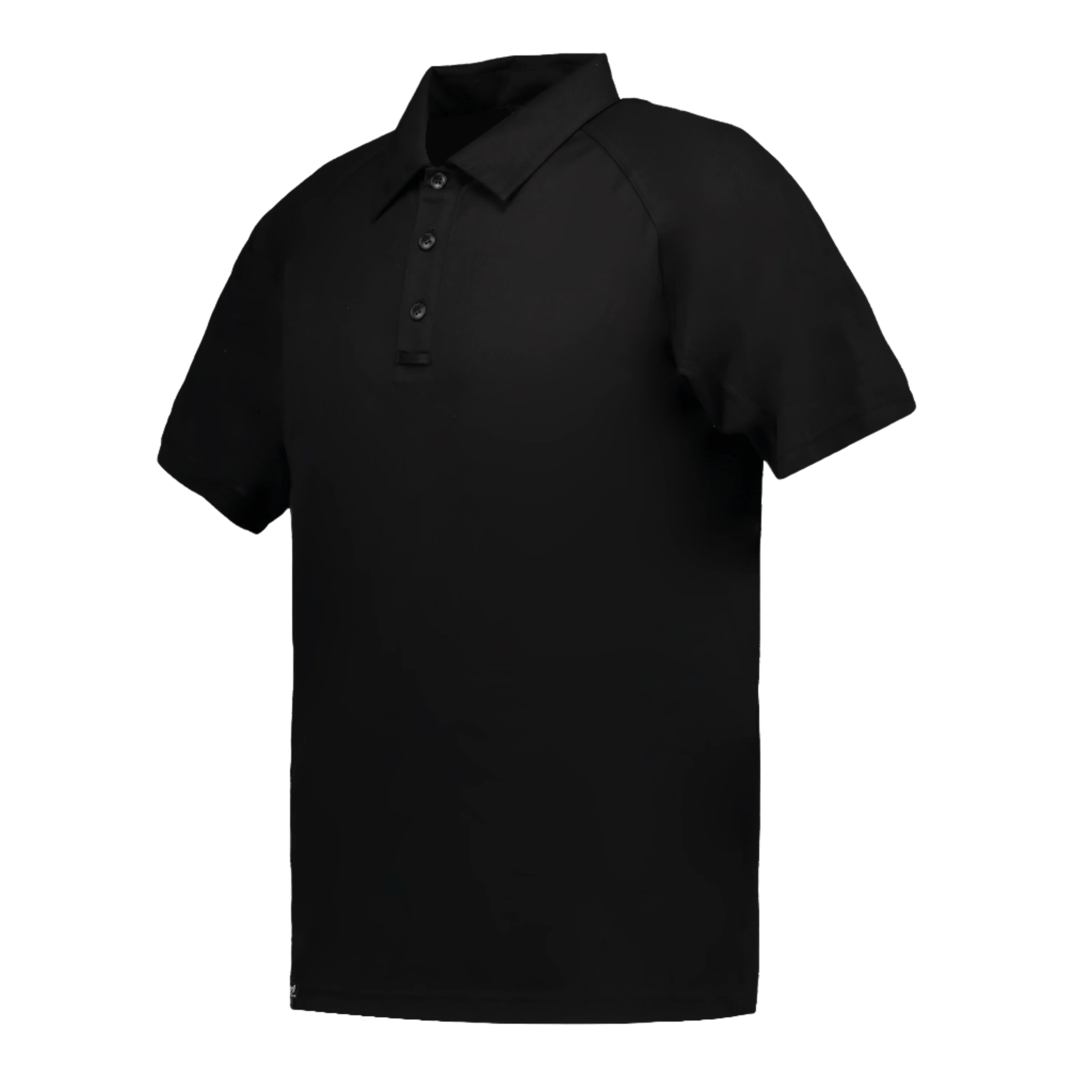 Marwin Sports Poly Button Men's Polo - Black - Marwin Sports