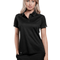 Marwin Sports Poly Button Women's Polo - Black - Marwin Sports