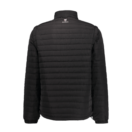 Marwin Sports Puffer Men's Jacket Removable Arms - Black - Marwin Sports