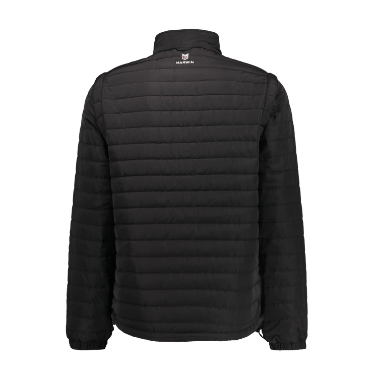 Marwin Sports Puffer Men's Jacket Removable Arms - Black - Marwin Sports