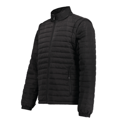 Marwin Sports Puffer Men's Jacket Removable Arms - Black - Marwin Sports