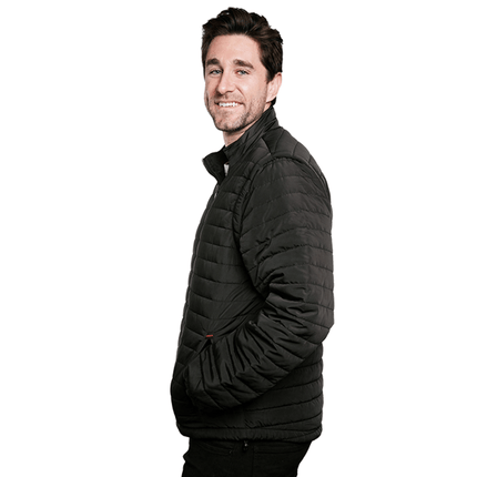 Marwin Sports Puffer Men's Jacket Removable Arms - Black - Marwin Sports