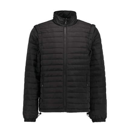 Marwin Sports Puffer Men's Jacket Removable Arms - Black - Marwin Sports
