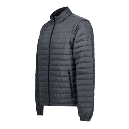 Marwin Sports Puffer Men's Jacket Removable Arms - Grey - Marwin Sports