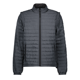 Marwin Sports Puffer Men's Jacket Removable Arms - Grey - Marwin Sports