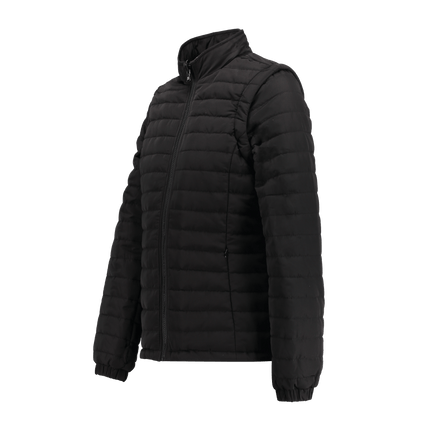 Marwin Sports Puffer Women's Jacket Removable Arms - Black - Marwin Sports