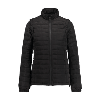 Marwin Sports Puffer Women's Jacket Removable Arms - Black - Marwin Sports