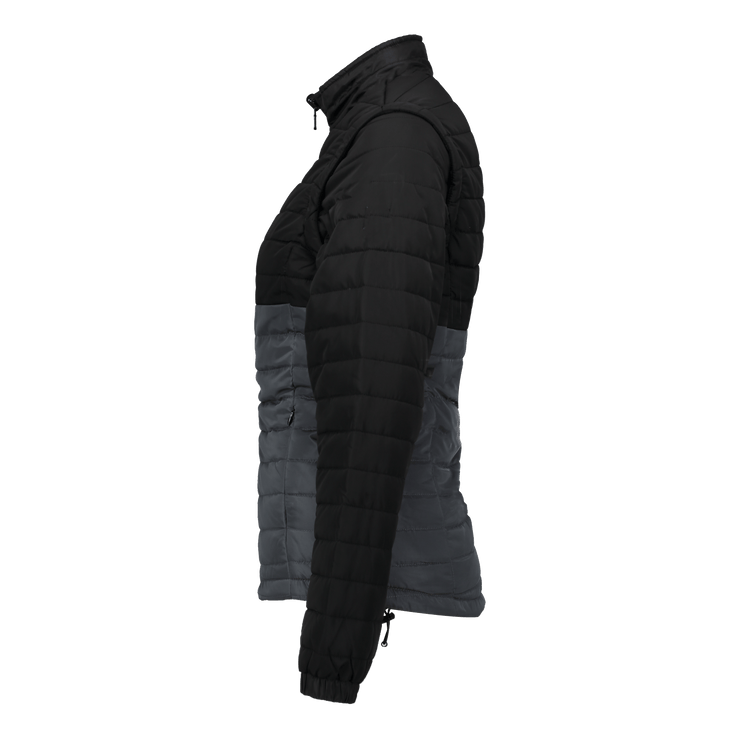 Marwin Sports Puffer Women's Jacket Removable Arms - Black/Grey - Marwin Sports