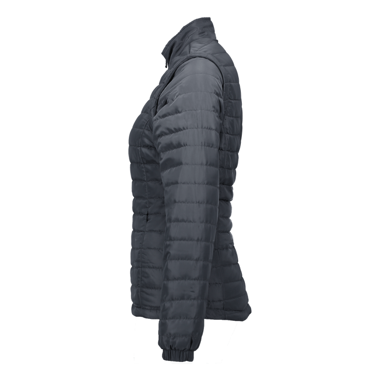 Marwin Sports Puffer Women's Jacket Removable Arms - Grey - Marwin Sports