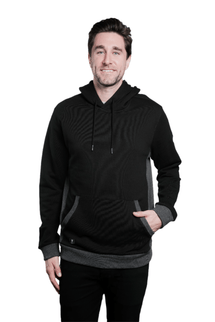Marwin Sports Pullover Men's Hoodie - Black/Grey - Marwin Sports