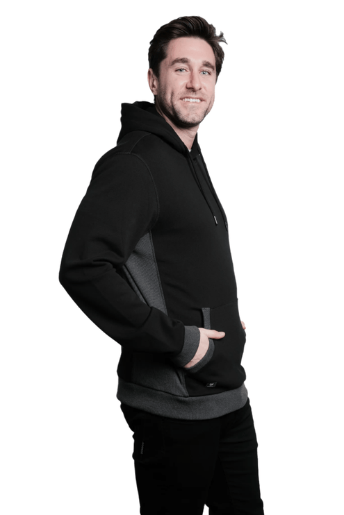 Marwin Sports Pullover Men's Hoodie - Black/Grey - Marwin Sports