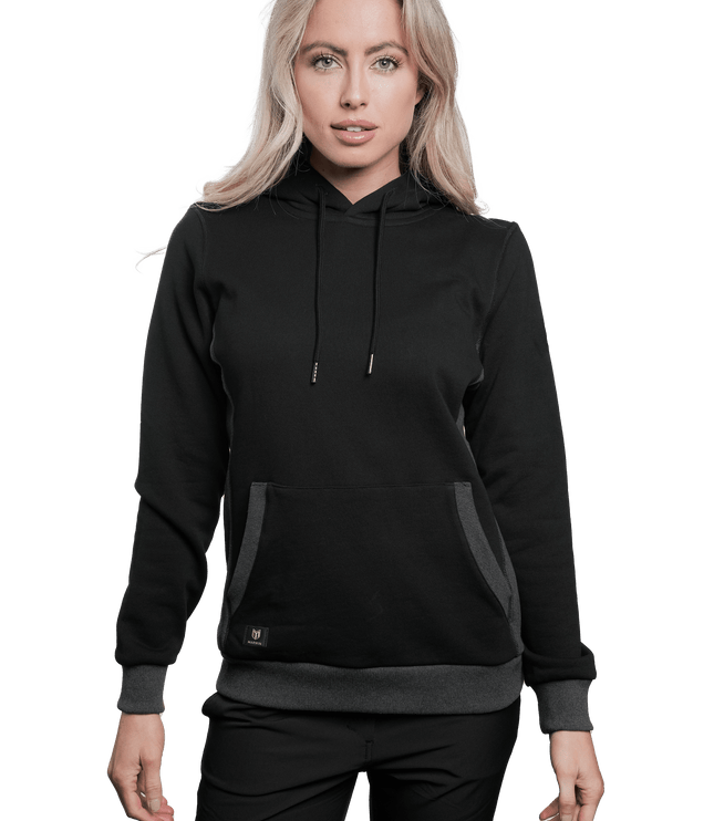Marwin Sports Pullover Women's Hoodie - Black/Grey - Marwin Sports