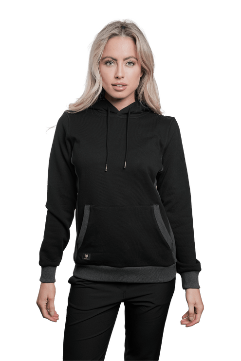 Marwin Sports Pullover Women's Hoodie - Black/Grey - Marwin Sports