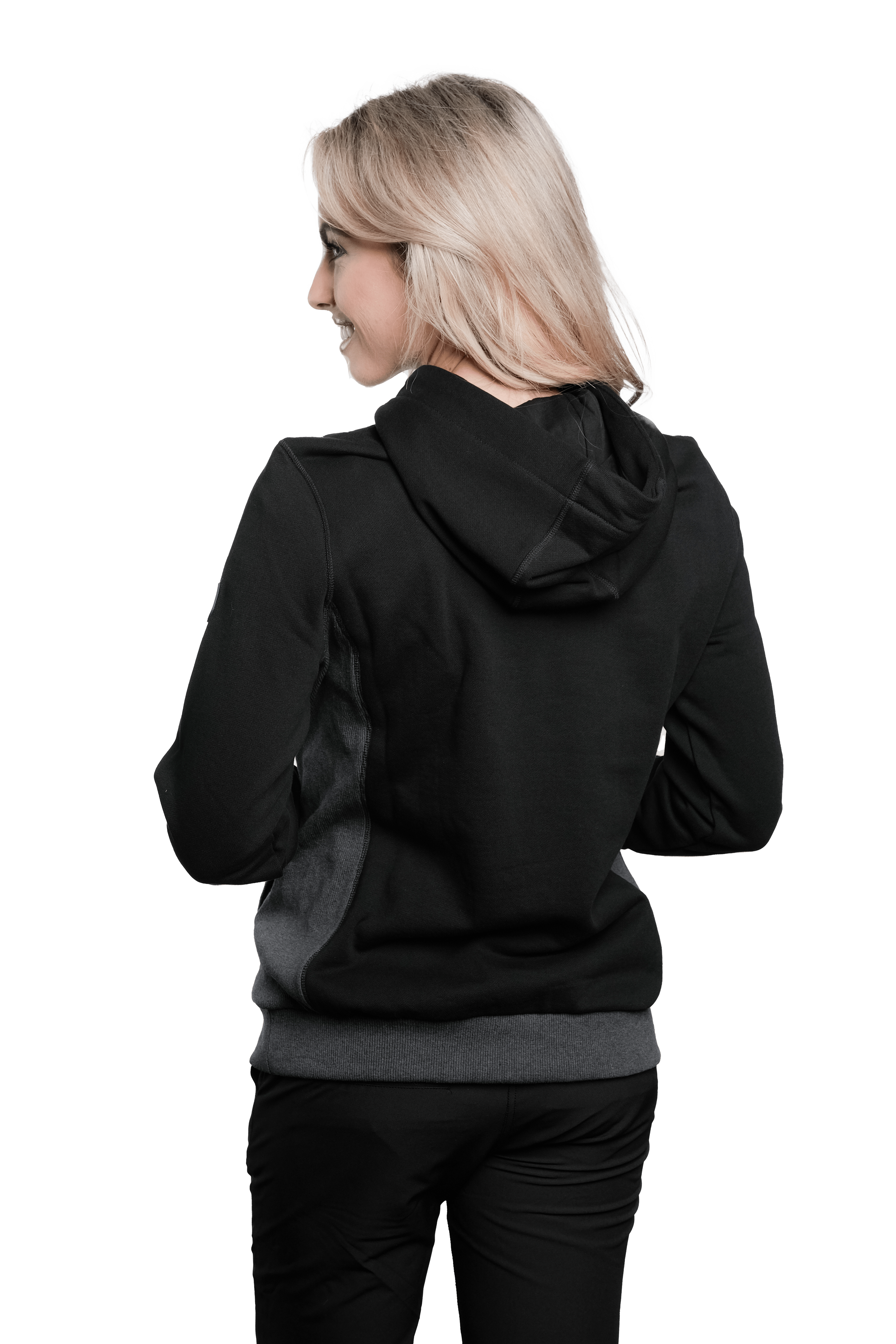 Marwin Sports Pullover Women's Hoodie - Black/Grey - Marwin Sports