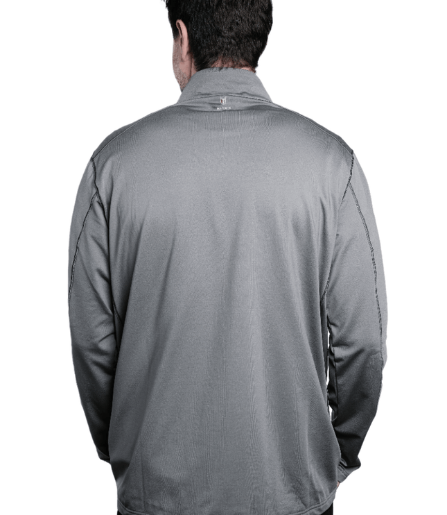 Marwin Sports Quarter Zip Men's Pullover - Grey - Marwin Sports