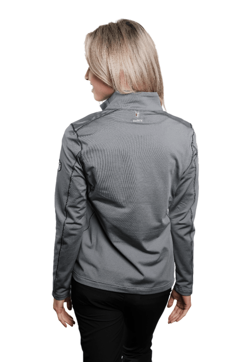 Marwin Sports Quarter Zip Women's Pullover - Grey - Marwin Sports