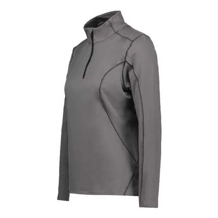 Marwin Sports Quarter Zip Women's Pullover - Grey - Marwin Sports