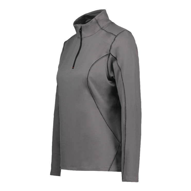 Marwin Sports Quarter Zip Women's Pullover - Grey - Marwin Sports