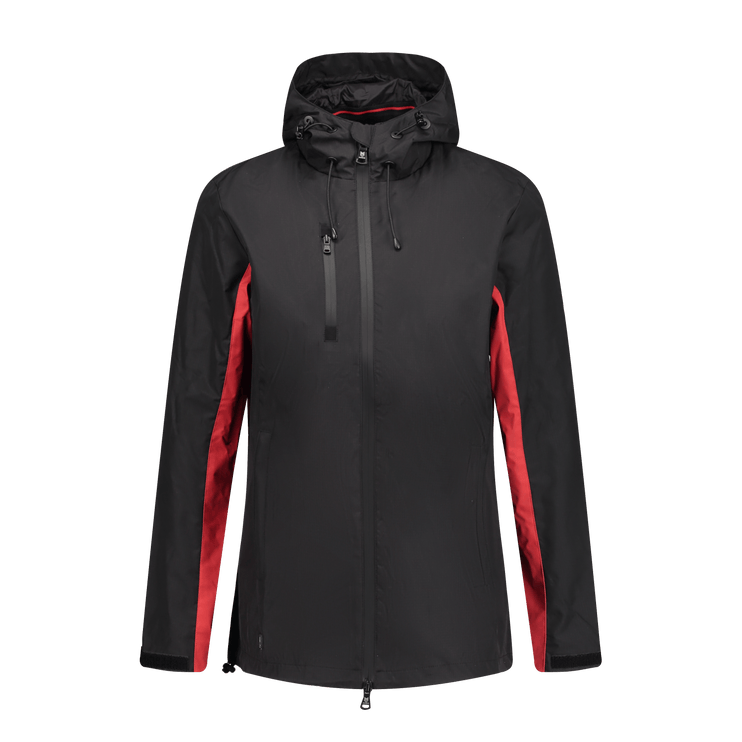 Marwin Sports Rain Women's Jacket - Black/Red - Marwin Sports