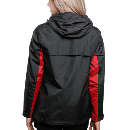 Marwin Sports Rain Women's Jacket - Black/Red - Marwin Sports