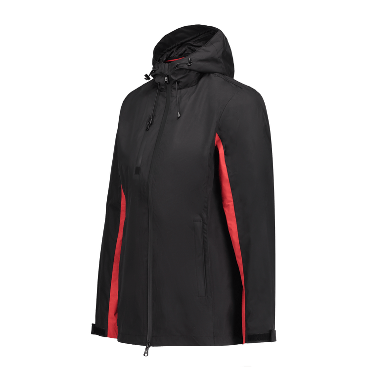 Marwin Sports Rain Women's Jacket - Black/Red - Marwin Sports