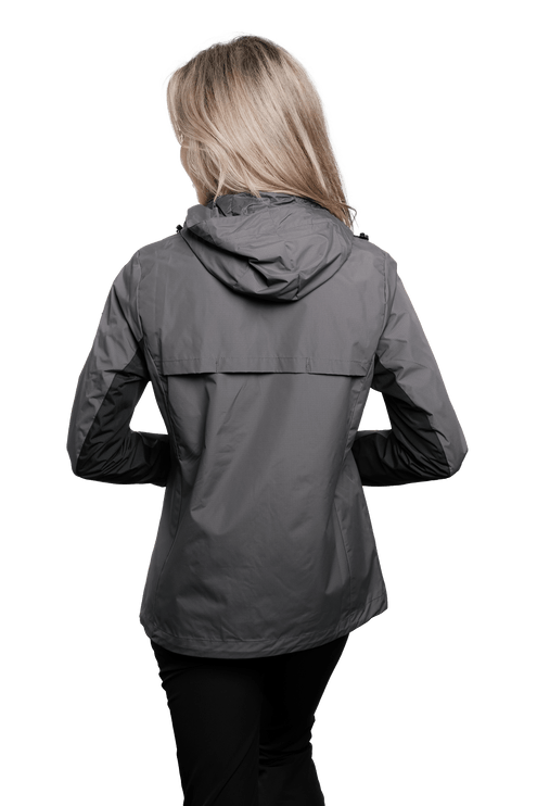 Marwin Sports Rain Women's Jacket - Grey/Black - Marwin Sports