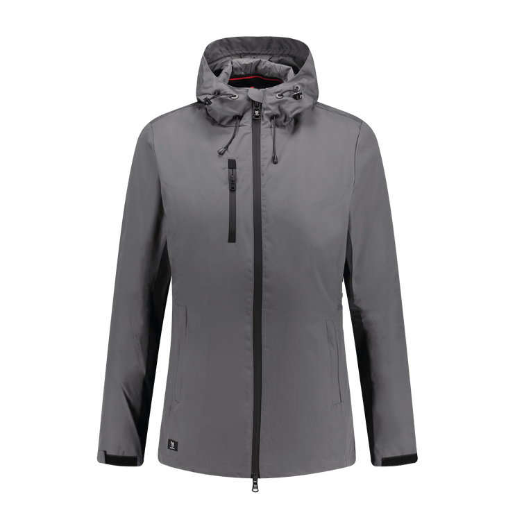 Marwin Sports Rain Women's Jacket - Grey/Black - Marwin Sports