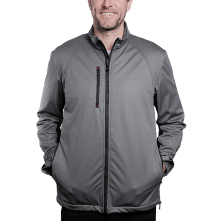 Marwin Sports Softshell Men's Jacket - Grey/Black - Marwin Sports