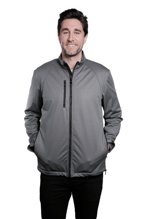 Marwin Sports Softshell Men's Jacket - Grey/Black - Marwin Sports