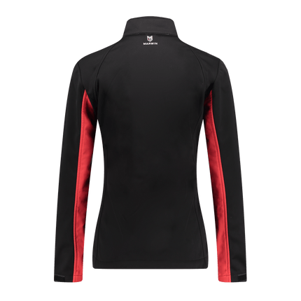 Marwin Sports Softshell Women's Jacket - Black/Red - Marwin Sports