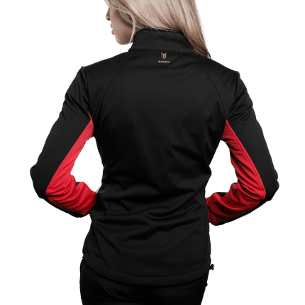 Marwin Sports Softshell Women's Jacket - Black/Red - Marwin Sports