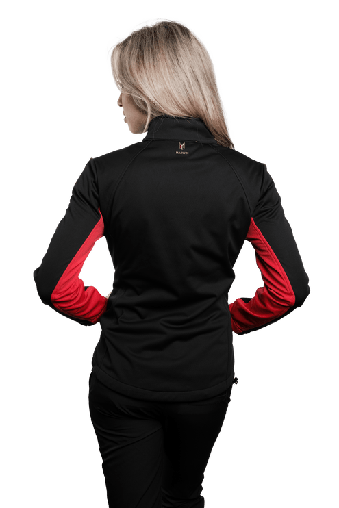 Marwin Sports Softshell Women's Jacket - Black/Red - Marwin Sports